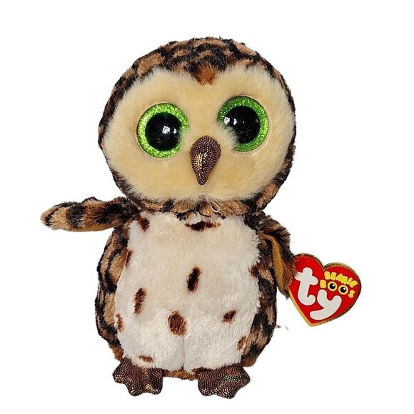 Ty Beanie Boos Sammy Brown Owl Plush 6.25" - Picture 1 of 8